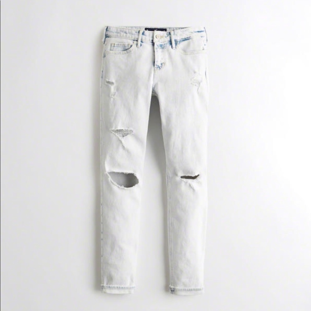 Hollister Vintage Stretch Low Rise Ripped Jeans